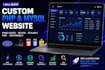 build a custom PHP mysql website from scratch