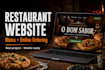 create a restaurant website with menu and online ordering