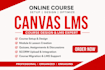 create, setup canvas lms, moodle, online course and elearning website