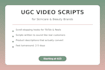write ugc video scripts for your skincare brand