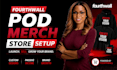 setup fourthwall merch pod store design fourth wall website product listing, SEO