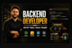 do backend web development as node express mongodb developer