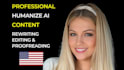 edit and humanize ai content, ai content editing services