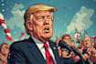 do hilarious political cartoon illustration