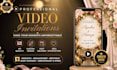 create elegant animated wedding and event invitation videos