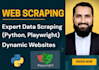 scrape any website using python, playwright, and apis