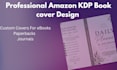 design a professional amazon KDP book cover,paper back