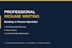 write and optimize your banking finance resume and linkedin
