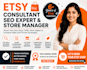 etsy growth consultant, etsy SEO expert and store manager