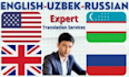 do professional translation between english russian and uzbek