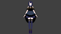 create a 3d anime character model for games and animation