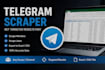 scrape telegram members, usernames, and group data professionally