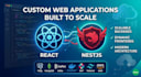develop a full stack web application using react and nestjs