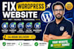 fix, customize, or maintain your wordpress website