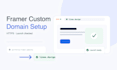 connect your framer site to a custom domain and verify launch