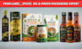 do  food label, spice label, oil label and packaging design