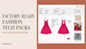 create a factory ready fashion tech pack for clothing production