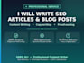 write high quality content and articles