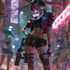 cyberpunk female character desing