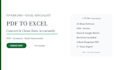 convert PDF to excel and clean the data accurately