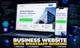 build a modern business website with whatsapp booking button
