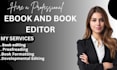 edit, proofread, and format your book for amazon KDP and publishing