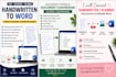 retype scanned documents and format them professionally