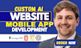 do ai website ai web app chatbot full stack web developer frontened and backend