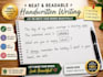 write neat handwritten notes, letters, cards, and documents