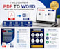 convert PDF to editable word document manually