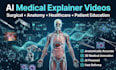 create ai medical exaplainer, surgical and anatomically animation