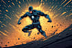 made unique superhero comic cartoon character