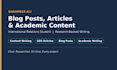 write research articles, blogs and academic content