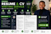 write or improve your professional resume and CV