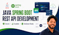 develop java spring boot rest apis and backend services
