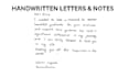 do neat handwriting for your letters, recipes or quotes