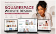 build squarespace landing page design, squarespace website landing page design