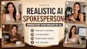create ai female spokesperson video for you