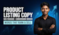 write SEO amazon product listing copy that converts