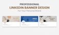 design professional linkedin banner and optimize headline