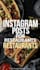 design instagram posts and menus for your restaurant