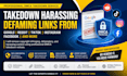 takedown harassing defaming content from google reddit tiktok instagram facebook
