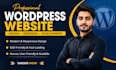 build wordpress responsive site for startups businesses and personal brands