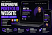 build a modern responsive portfolio website