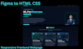 design and develop responsive frontend website using HTML CSS and javascript