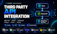integrate third party rest API, graphql API, stripe, paypal and oauth