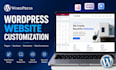 customize your wordpress website, pages and sections