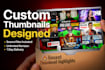 desgin high CTR youtube thumbnails that get more clicks