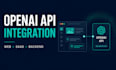 integrate openai API into your website or saas application