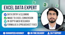 excel data entry, image to excel, cleaning, and web research